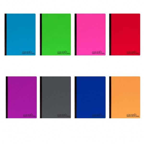 Τετράδιο Must Foldi B5 Εύκαμπτο - Flexi 4 Θέματα 128 Φύλλα σε 8 Χρώματα