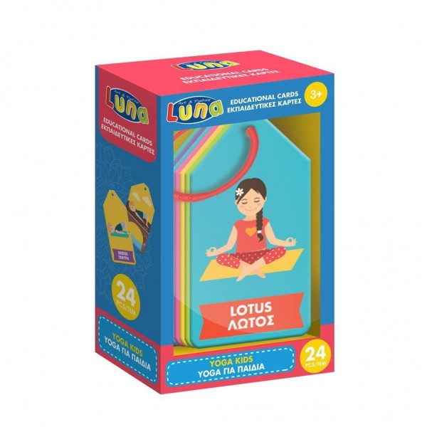 Εκπαιδευτικές κάρτες Yoga για παιδιά Luna 24τμχ