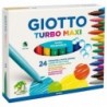 Μαρκαδόροι ζωγραφικής Χοντροί Giotto Turbo Μaxi 24τμχ