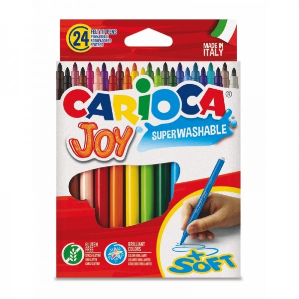 Μαρκαδόροι ζωγραφικής Carioca Super Joy 24χρωμ