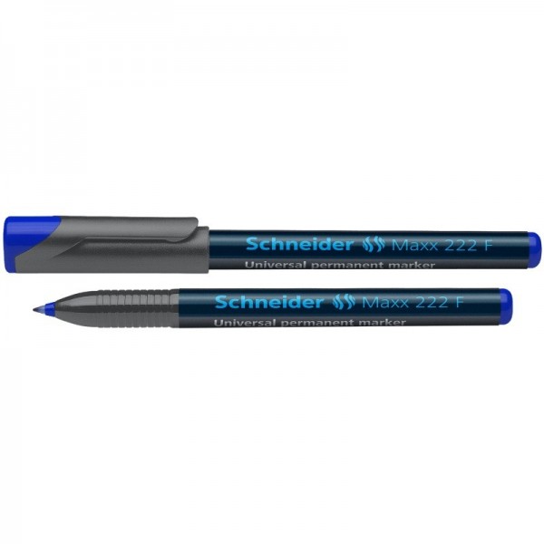 Μαρκαδόρος διαφανειών Schneider 0.7mm F Maxx 222 Permanent ΜΠΛΕ