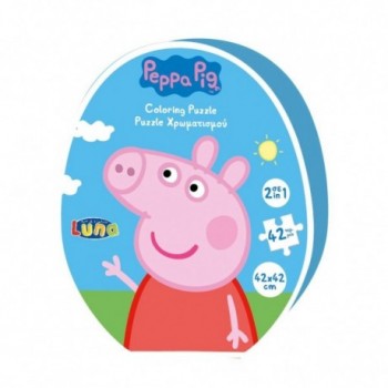 Παζλ χρωματισμού Peppa Pig...