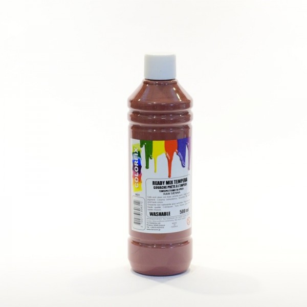 Τέμπερα Καφέ Raw Sienna 500ml Colorfix