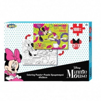 Puzzle χρωματισμού Minnie 2...
