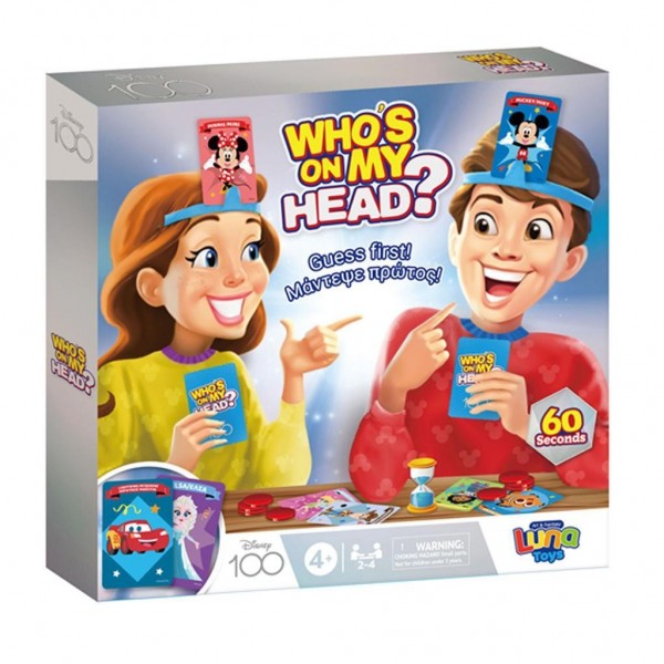 Επιτραπέζιο Παιχνίδι Ποιος Είναι στο Κεφάλι με Ήρωες Disney Luna Toys 27x4x26 εκ.