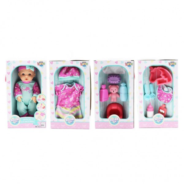 Κούκλα Μωρό 30 εκ. 2 Σχέδια Luna Toys