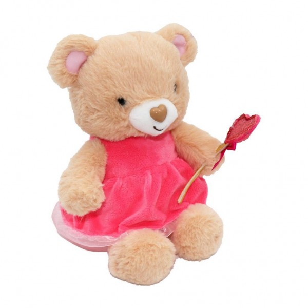 Λούτρινο Αρκουδάκι με καρδία 21εκ. Luna Toys