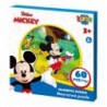 Μαγνητικό Παζλ Disney Mickey Mouse Luna Toys 60Τμx. 18x18x1.3εκ.