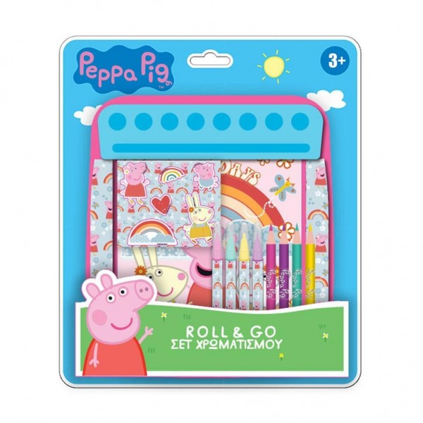 Σετ Χρωματισμού Peppa Pig Roll & Go 21x24.5 εκ.