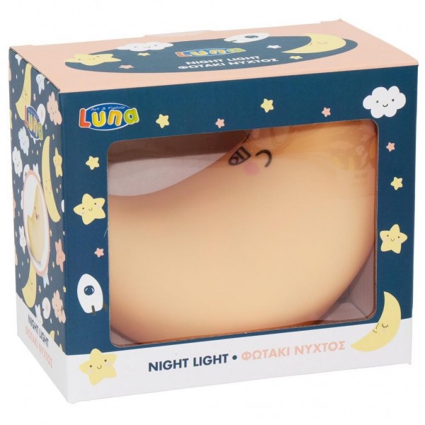 Φωτάκι Νυκτός Φεγγαράκι Luna Toys 15x8x8.2εκ.