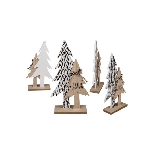 Ξύλινο Δέντρο “Merry Christmas” 14 x 6 x 31 cm
