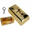 Κεραμικός Κουμπαράς Ράβδος Χρυσού με Κλειδί- 5 x 8.5 x 5 cm
