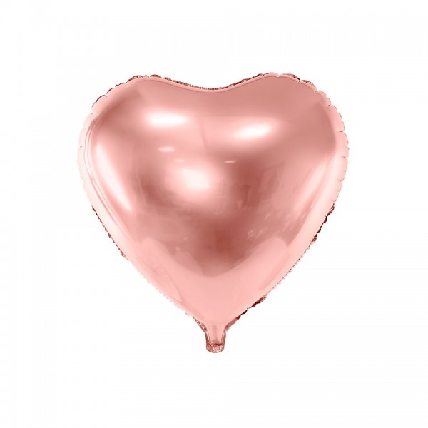 Foil Μπαλόνι Καρδιά. 45cm. rose gold