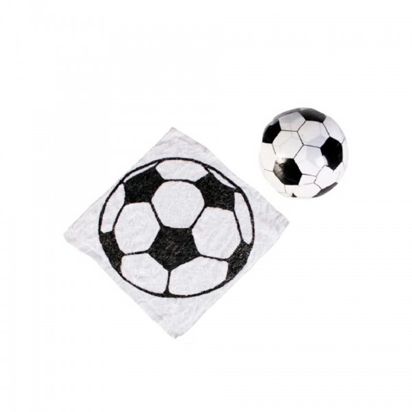 Μαγική βαμβακερή πετσέτα “Μπάλα Ποδοσφαίρου” 30 x 30 εκ