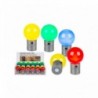 Χρωματιστός πλαστικός μαγνήτης μπάλα με LED. 4.5 cm