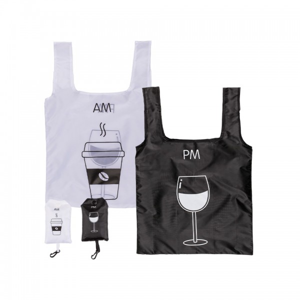 Τσάντα για Ψώνια Αναδιπλούμενη "AM – PM". Πολυεστέρας. 39 x 56 cm