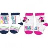 Ζευγάρια κάλτσες για μωρά Disney Minnie Mouse σε δύο σχέδια.  μεγέθη: 68-74. 80-86