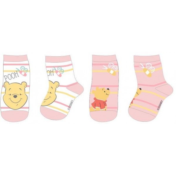 Ζευγάρια Κάλτσες για μωρά Disney Winnie The Pooh σε δύο σχέδια. μεγέθη: 68-86