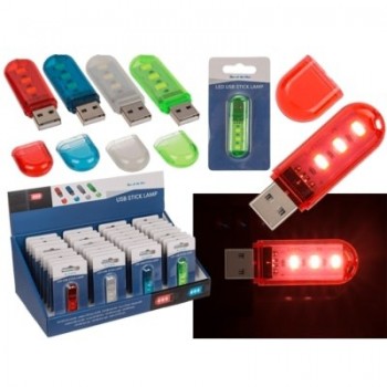 3 LED USB 6 εκ σε 4 χρώματα