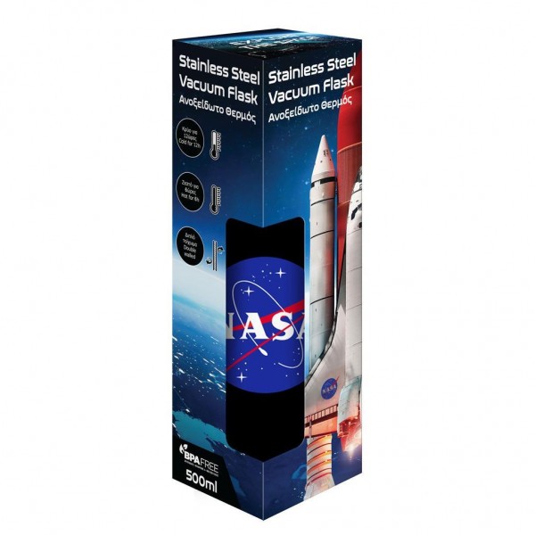 ΘΕΡΜΟΣ 500ML ΑΝΟΞΕΙΔΩΤΟ 26,5X7 LUCIA NASA