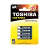 Μπαταρίες Αλκαλικές Toshiba High Power AAA 1.5V 4τμχ