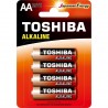 Αλκαλικές Μπαταρίες Toshiba Red AA 1.5V 4τμχ