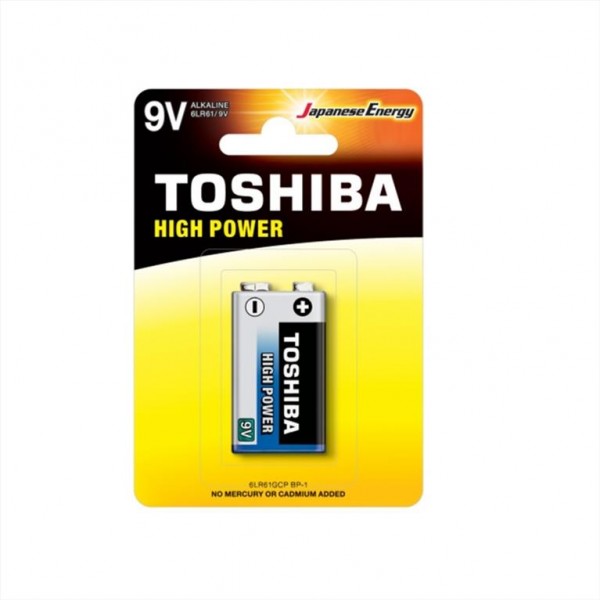Μπαταρία Αλκαλικές Toshiba High Power 9V 6LR61