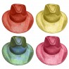 Καπέλο Γυαλιστερό COWBOY με χρώμα