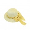 Γυναικείο Ψάθινο Καπέλο Κίτρινο με ΦΙΟΓΚΟ