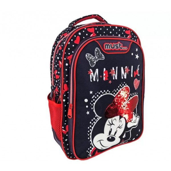 Σχολική Τσάντα Πλάτης Δημοτικού DISNEY MINNIE MOUSE CUTE IS A LIFESTYLE MUST 3 Θήκες