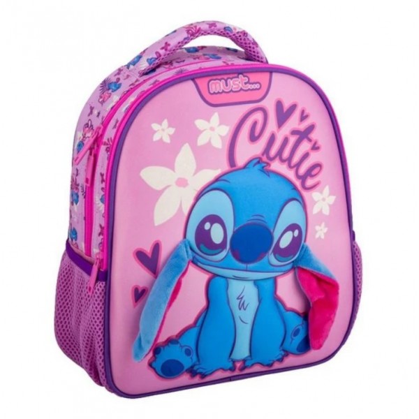 Σχολική Τσάντα Πλάτης Νηπίου LILO and STITCH Cutie MUST 2 Θήκες