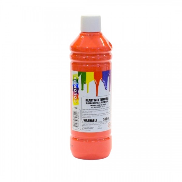 Τέμπερα COLORFIX VERMILION RED 500ml