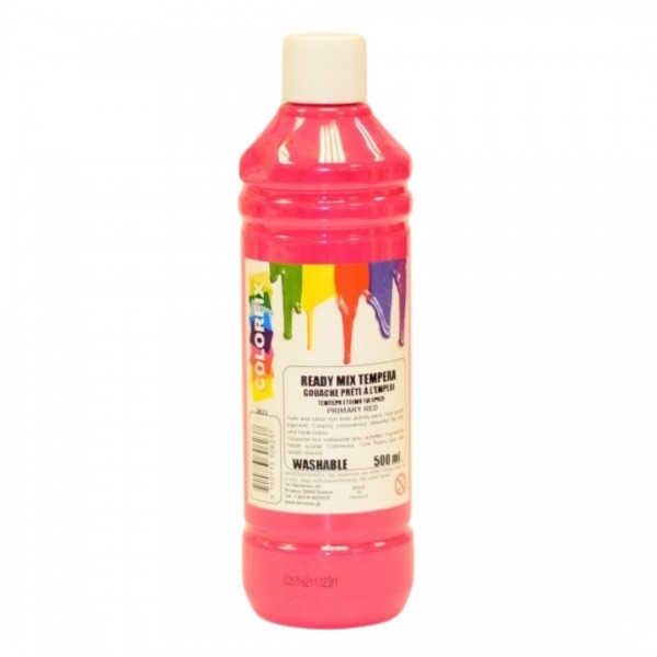 Τέμπερα COLORFIX PRIMARY RED 500ml