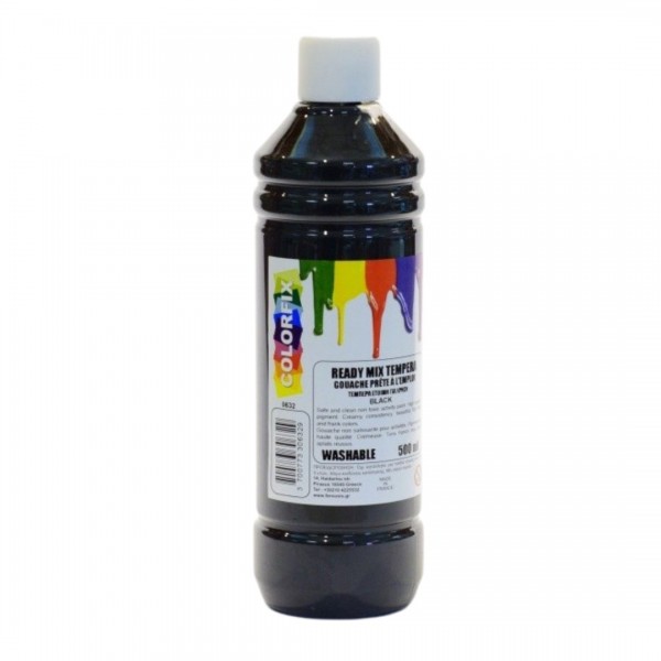 Τέμπερα COLORFIX ΜΑΥΡΟ 500ml