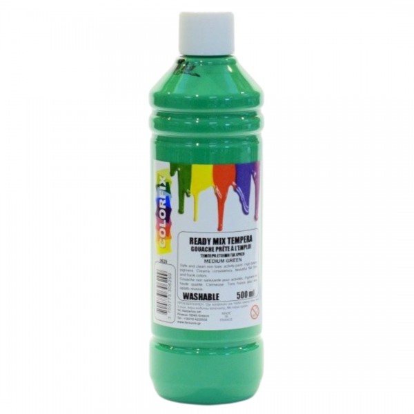 Τέμπερα COLORFIX ΠΡΑΣΙΝΟ MEDIUM 500ml