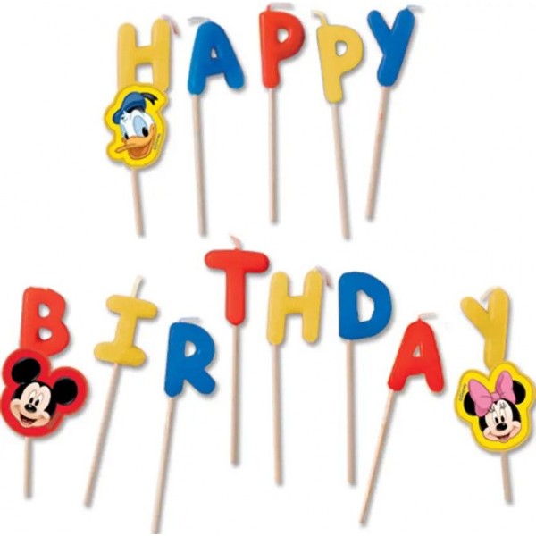 Σετ Κεριών HAPPY BIRTHDAY MICKEY MOUSE