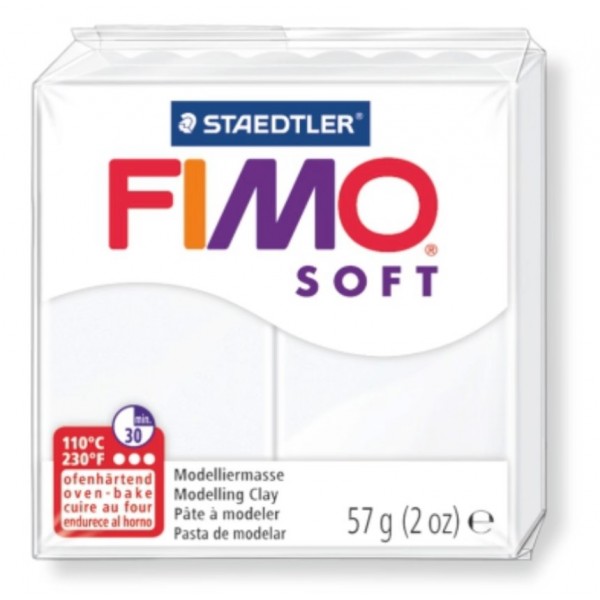 Πηλός STAEDTLER FIMO SOFT WHITE 56gr