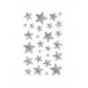 Αυτοκόλλητα BSB Creative Christmas 3D SILVER STARS (1φύλλο)