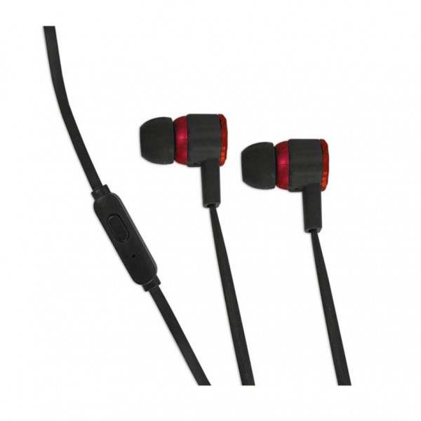 Ακουστικά ESPERANZA Stereo Viper (με μικρόφωνο) ΚΟΚΚΙΝΟ-ΜΑΥΡΟ