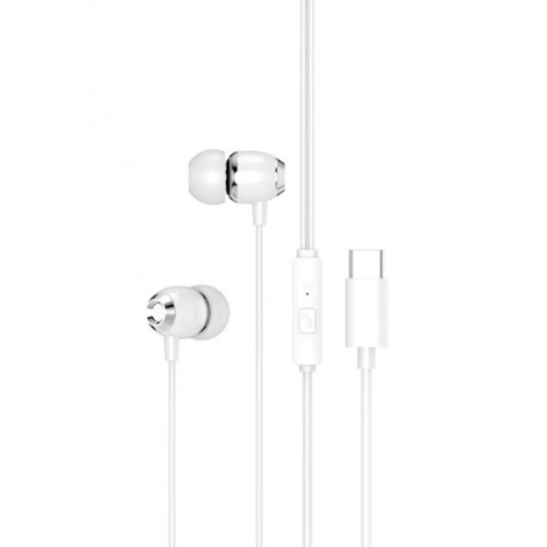 Ακουστικά EARPHONE TYPE C XO-EP25 Λευκό