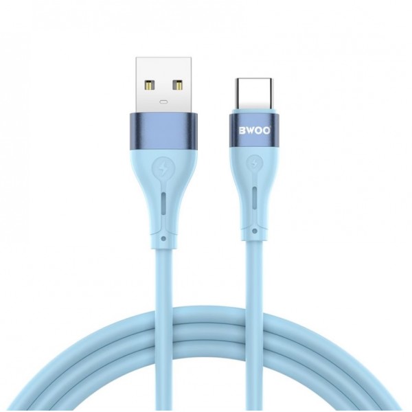 Καλώδιο BWOOD SILICONE USB A/USB C 3A X-280C BLUE