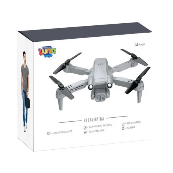 Drone με HD Κάμερα & Φως 2.4Ghz 22,2x6,7x17,5εκ Luna