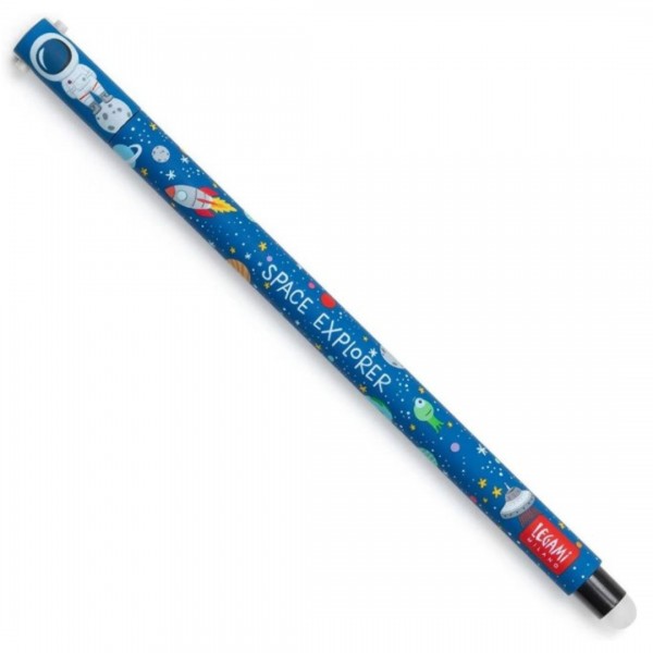 Στυλό Gel με Γόμα LEGAMI Erasable SPACE EXPLORER Μαύρο Μελάνι 0.7mm