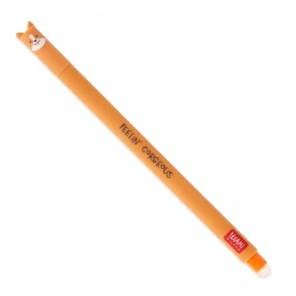 Στυλό Gel με Γόμα LEGAMI Erasable CORGI Μαύρο Μελάνι 0.7mm