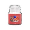 Αρωματικό Kερί AURA STRAWBERRY σε γυάλινο βάζο με καπάκι 120g