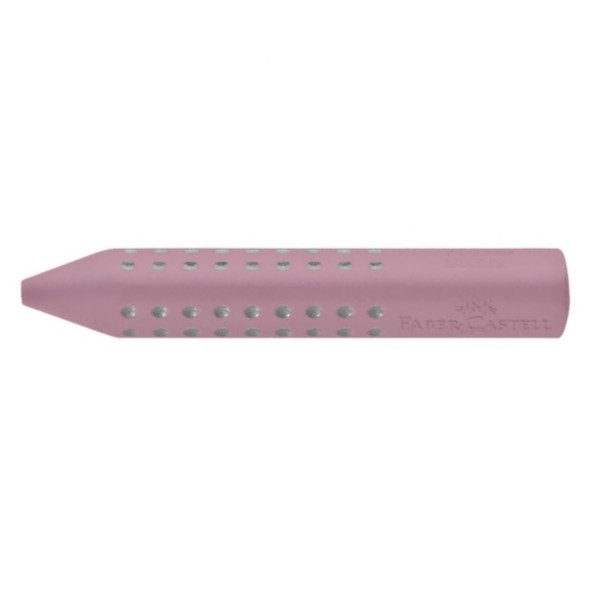 Γόμα FABER CASTELL ΜΟΛΥΒΙ Grip ΡΟΖ