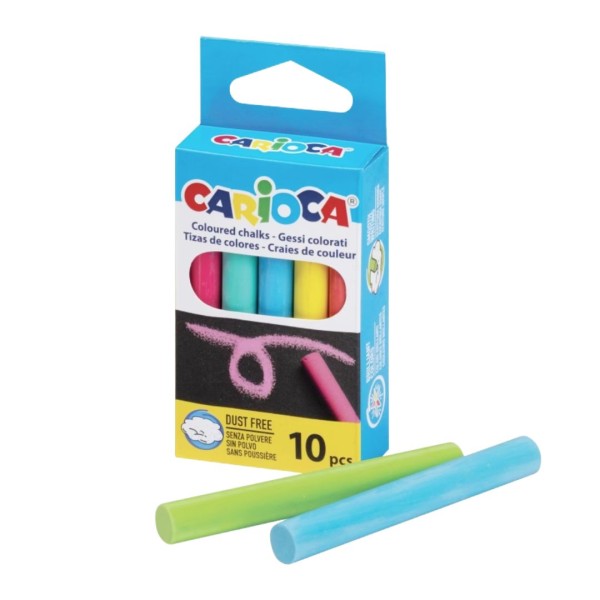 Κιμωλίες Carioca ΧΡΩΜΑΤΙΣΤΕΣ 10τμχ