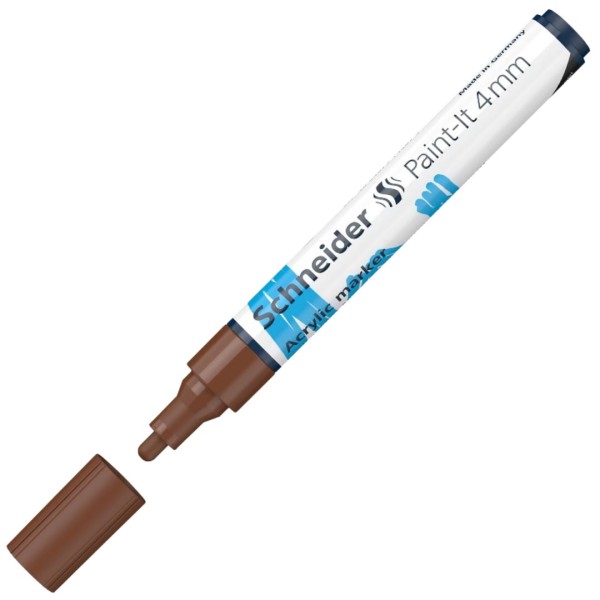 Μαρκαδόρος Schneider PAINT-IT 320 (4mm) ΚΑΦΕ