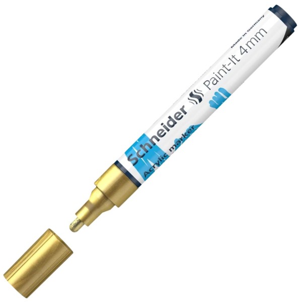 Μαρκαδόρος Schneider PAINT-IT 320 (4mm) ΧΡΥΣΟ