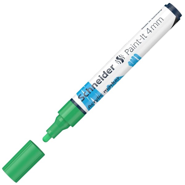Μαρκαδόρος Schneider PAINT-IT 320 (4mm) ΠΡΑΣΙΝΟ